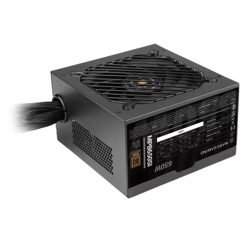 Mars Gaming MPB650SI Netzteil 650 W 24-Pin ATX ATX Schwarz