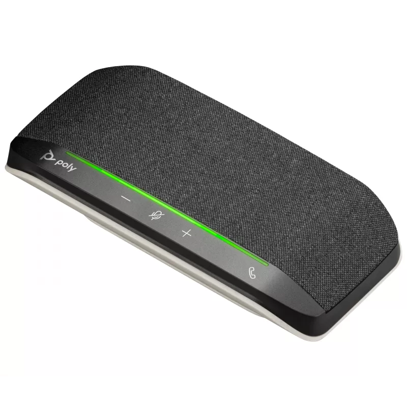 HP Poly Sync 10 USB-A USB-C Speakerphone, PC, Silber, 0.715 m, IP64, Windows 10, Windows 11, MacOS