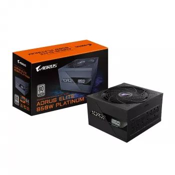 GIGABYTE AORUS ELITE P850W Netzteil – PCIe 5.0, 80 PLUS Platinum, vollmodularer Aufbau, 120-mm-Lüfter, ATX 3.0-kompatibel, EU-Stecker