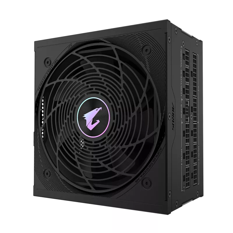 GIGABYTE AORUS ELITE P850W Netzteil – PCIe 5.0, 80 PLUS Platinum, vollmodularer Aufbau, 120-mm-Lüfter, ATX 3.0-kompatibel, EU-Stecker