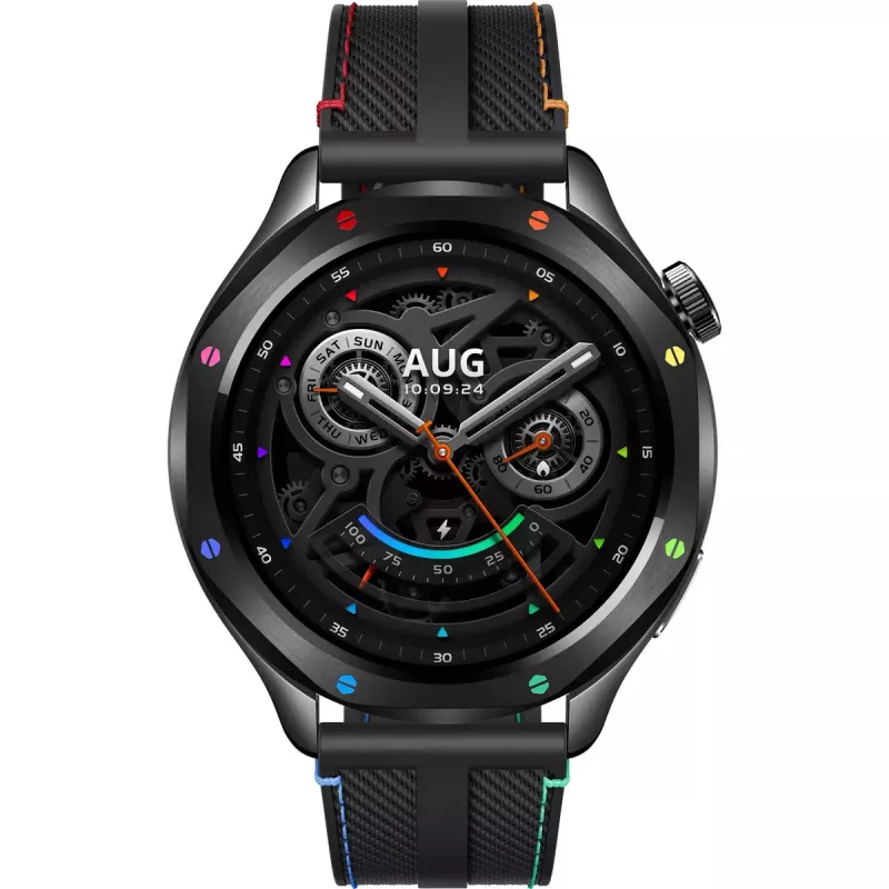 Smartwatch Xiaomi Watch S4 mit 1,43 Zoll AMOLED, 466×466, 486 mAh, Aluminiumgehäuse, Textilarmband, Schwarz Multi