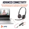 HP Poly Schwarzwire 3225 Stereo-USB-C-Headset +3,5-mm-Klinkenstecker +USB-C/A-Adapter (Bulk)