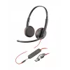 HP Poly Schwarzwire 3225 Stereo-USB-C-Headset +3,5-mm-Klinkenstecker +USB-C/A-Adapter (Bulk)