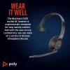 HP Poly Schwarzwire 5210 Monaural USB-C Headset +3.5mm Plug +USB-C/A Adapter