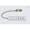 i-tec USB-C/USB-A Lade-Metall-HUB 7 Port (3x USB-C, 4x USB-A)