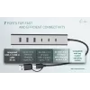 i-tec USB-C/USB-A Lade-Metall-HUB 7 Port (3x USB-C, 4x USB-A)