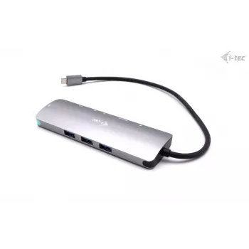 i-tec USB-C Metal Nano Dockingstation 4K HDMI LAN mit Power Delivery 100 W + Universal-Ladegerät 100 W