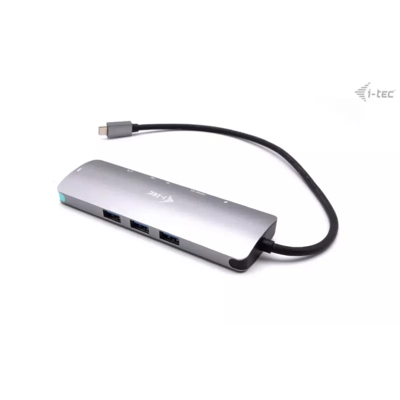 i-tec USB-C Metal Nano Dockingstation 4K HDMI LAN mit Power Delivery 100 W + Universal-Ladegerät 100 W