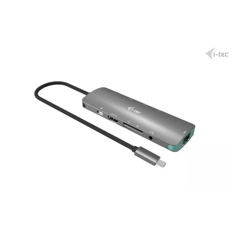i-tec USB-C Metal Nano Dockingstation 4K HDMI LAN mit Power Delivery 100 W + Universal-Ladegerät 100 W