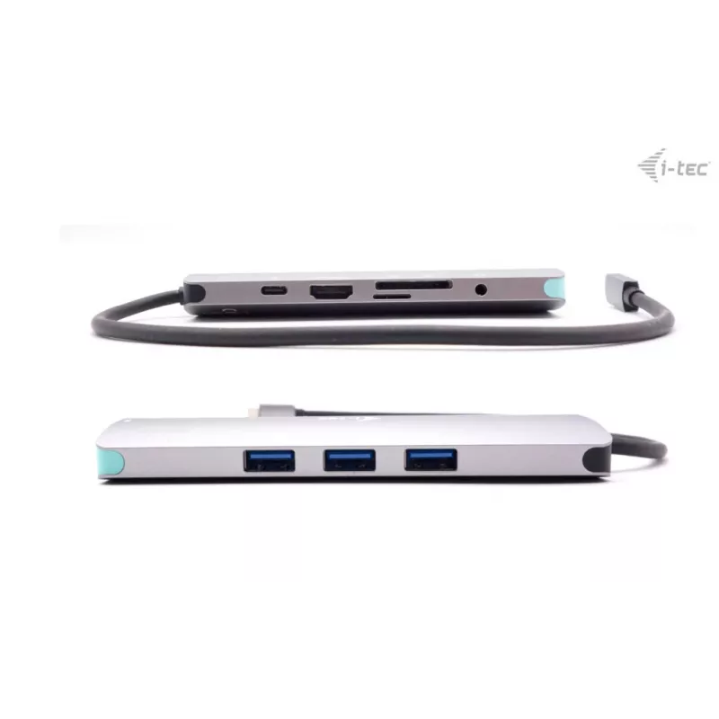 i-tec USB-C Metal Nano Dockingstation 4K HDMI LAN mit Power Delivery 100 W + Universal-Ladegerät 100 W