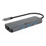 ICY BOX IB-DK4034a-CPD Kabelgebundenes USB 3.2 Gen 1 (3.1 Gen 1) Type-C Aluminium, Silber