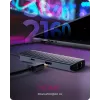 ICY BOX IB-DK4034a-CPD Kabelgebundenes USB 3.2 Gen 1 (3.1 Gen 1) Type-C Aluminium, Silber