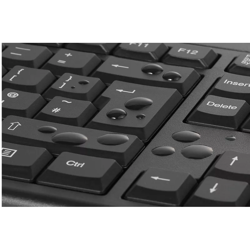 Kensington KM150 EQ Wireless Desktop Set Full-size-Tastatur Maus Schwarz