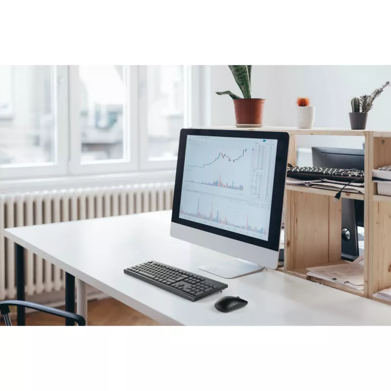 Kensington KM150 EQ Wireless Desktop Set Full-size-Tastatur Maus Schwarz