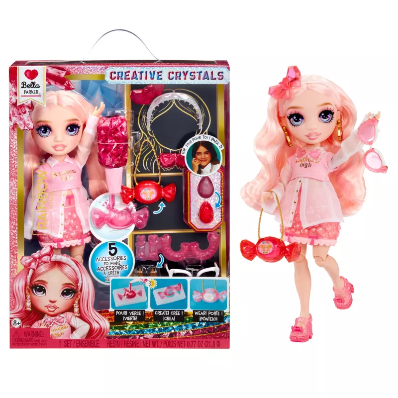 Rainbow High Creative Crystals Modepuppe – Bella