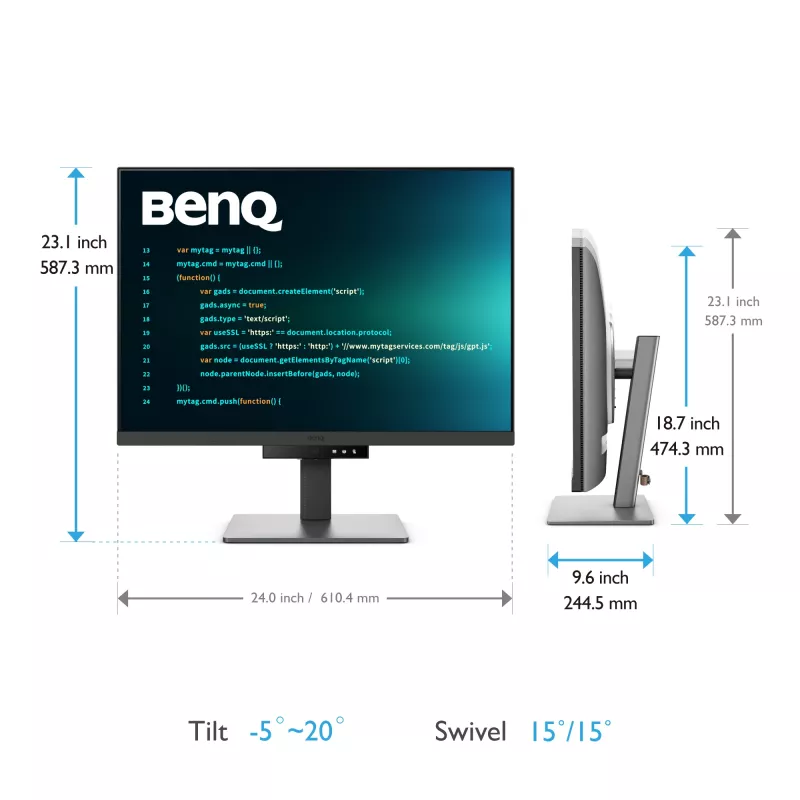 BenQ RD280U Computermonitor 71,6 cm (28,2 Zoll) 3840 x 2560 Pixel 4K Ultra HD Schwarz