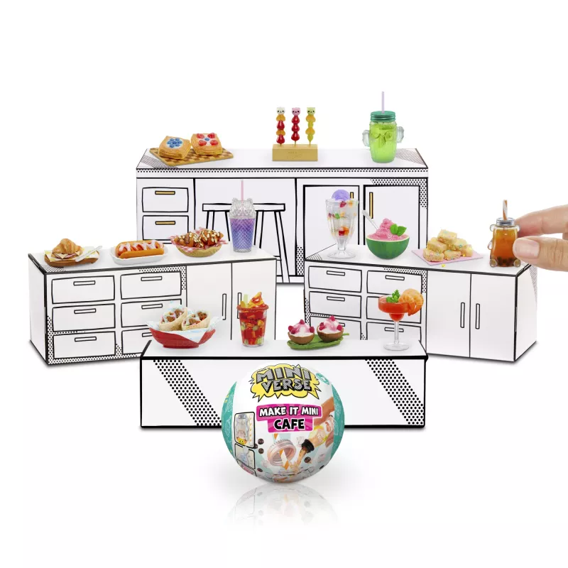 Miniverse Make It Mini Foods: Cafe in PDQ Series 4, 8 yr(s), Mehrfarbig, Kunststoff