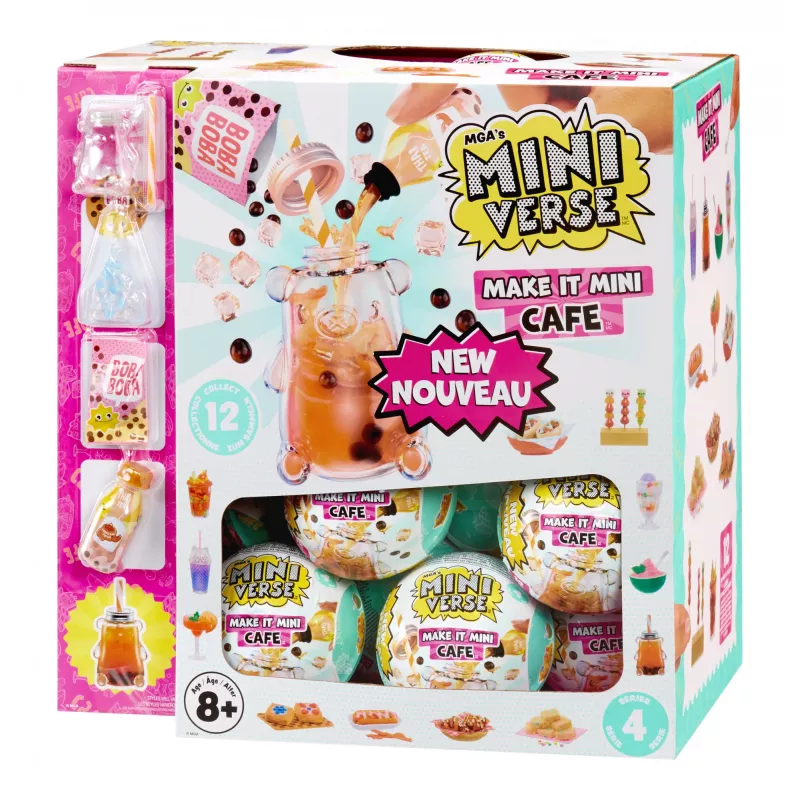 Miniverse Make It Mini Foods: Cafe in PDQ Series 4, 8 yr(s), Mehrfarbig, Kunststoff