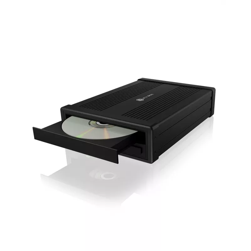 ICY BOX IB-525-U3 ODD-Gehäuse 13,3 cm (5,25 Zoll) SATA III Schwarz