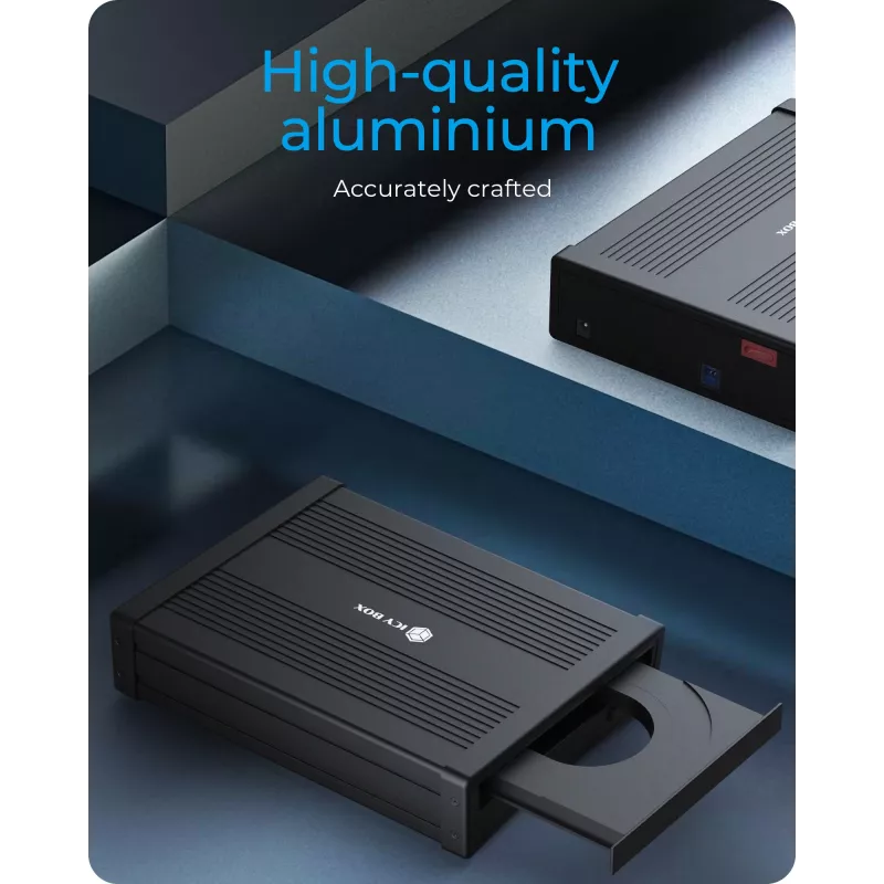 ICY BOX IB-525-U3 ODD-Gehäuse 13,3 cm (5,25 Zoll) SATA III Schwarz