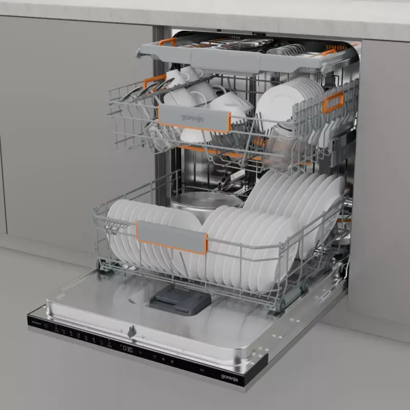 Einbau-Geschirrspüler Gorenje GV673C65 14 Maßgedecke Edelstahl