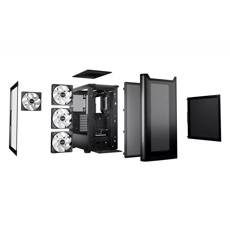 PC-Gehäuse be quiet! Pure Base 501 DX Schwarz Midi Tower
