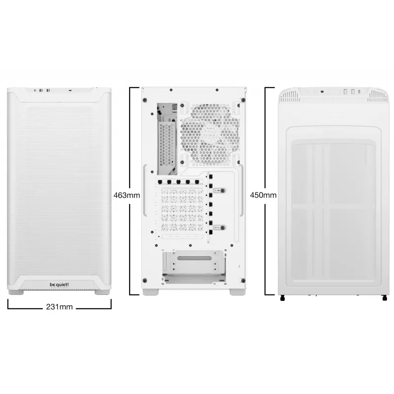 PC-Gehäuse be quiet! Pure Base 501 LX White Midi Tower