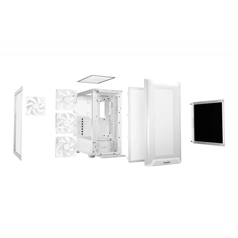 PC-Gehäuse be quiet! Pure Base 501 LX White Midi Tower