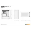 PC-Gehäuse be quiet! Pure Base 501 LX White Midi Tower