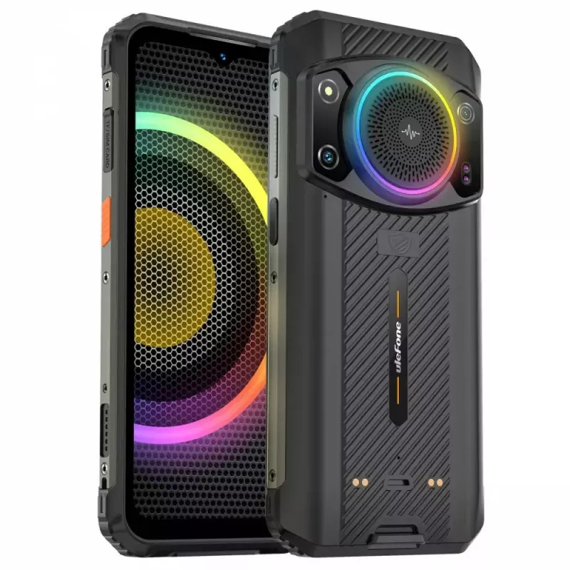 Smartphone UleFone Armor 21 — 6,58-Zoll-Display, 8 GB RAM, 256 GB Speicher, Schwarz
