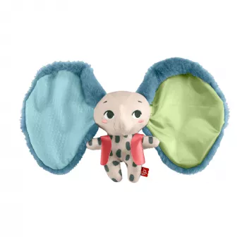 Stofftier MATTEL Fisher-Price Planet Friends Riesige-Ohren-Elefant HKD63, Plüschelefant-Begleiter