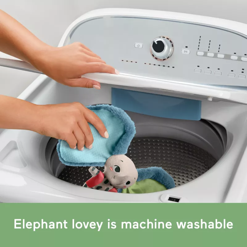 Stofftier MATTEL Fisher-Price Planet Friends Riesige-Ohren-Elefant HKD63, Plüschelefant-Begleiter