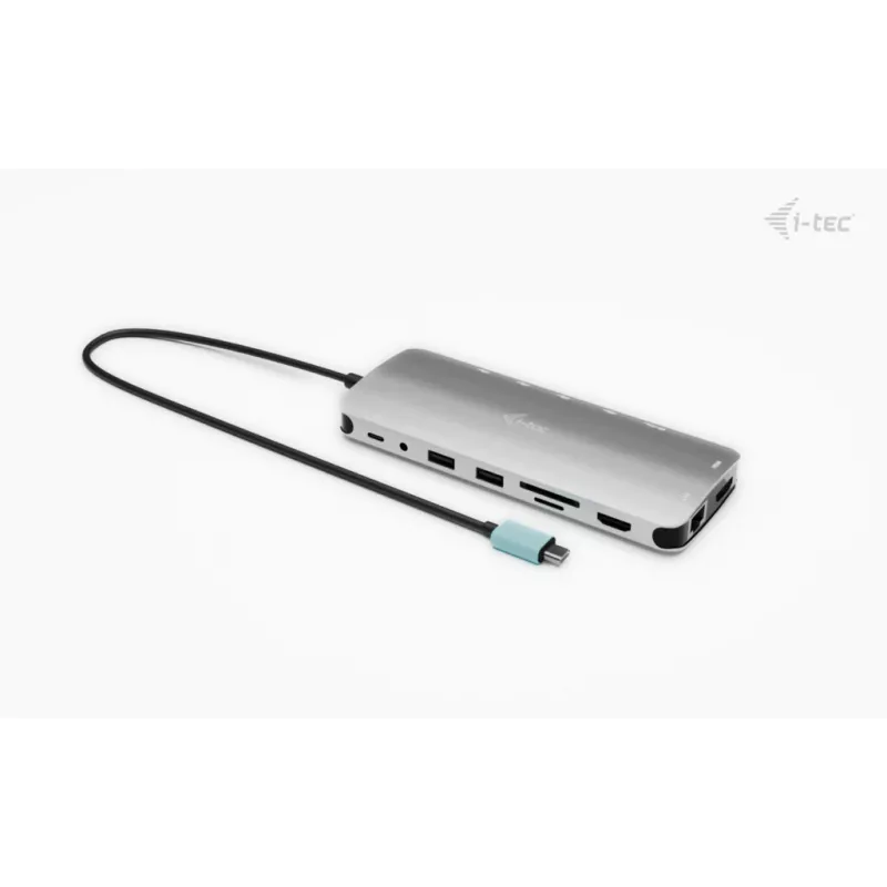 i-tec Metal USB-C Nano 3x Display Dock, 2x HDMI 1x USB-C Video + Power Delivery 140 W