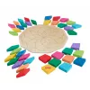 Fisher-Price Mandala-Puzzle aus Holz, geometrisch, für Kleinkinder und Kinder, 40 Holzteile