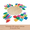 Fisher-Price Mandala-Puzzle aus Holz, geometrisch, für Kleinkinder und Kinder, 40 Holzteile