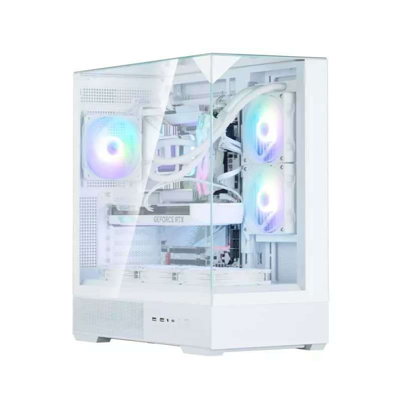 PC-Gehäuse Zalman P40 Prism Weiß Midi Tower
