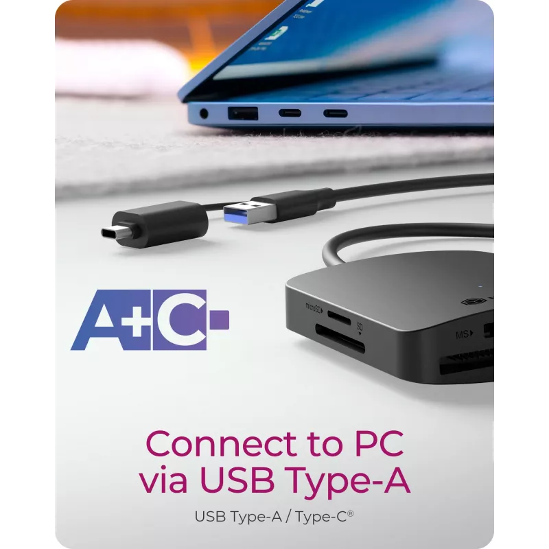 ICY BOX IB-CR302-CU3 Kartenleser USB 3.2 Gen 1 (3.1 Gen 1) Type-A Schwarz