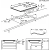 Induktionskochfeld Electrolux Serie 700 EIS82453, 4-Zonen 80 cm, schwarzes Glas, Touch- & Scrollbalken-Steuerung
