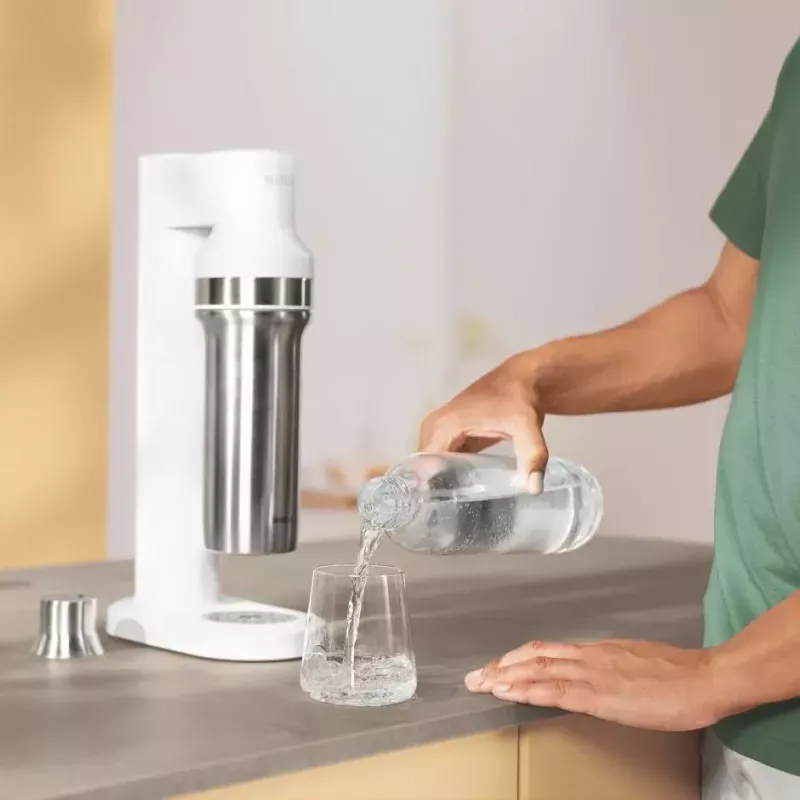 Sodabereiter BRITA Carbonator 1046730 Weiß — kompakter Tischsprudler mit 2 Flaschen (231×126×443 mm)