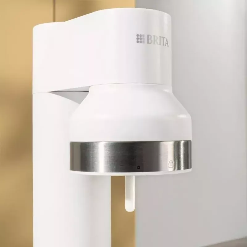 Sodabereiter BRITA Carbonator 1046730 Weiß — kompakter Tischsprudler mit 2 Flaschen (231×126×443 mm)