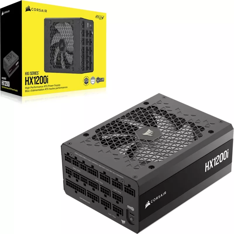 Netzteil CORSAIR HX1200 1200 W ATX 24-Pin vollmodular 80 PLUS Platinum schwarz 14 cm Lüfter
