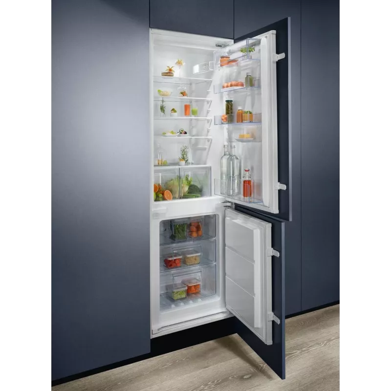 Einbaukühlschrank Electrolux LNT6NE18S – 257 L, Touch-Bedienung, Gefrierfach unten, No Frost, Weiß
