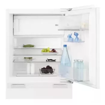Einbau-Kombikühlschrank Electrolux LFB3AE82R — 93 L Gesamtvolumen, 16 L Gefrierfach oben, Touch-Steuerung, wechselbare Türen, weiß