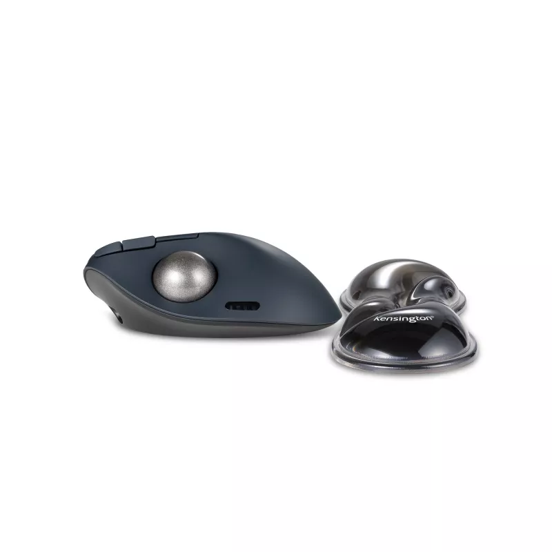 Kensington schlank Duo Gel Maus-/Trackball-Handgelenkauflage – Grau, Grau, Gel, Thermoplastisches Polyurethan (TPU), China, MIL-STD-810H Method 504.3 Kontamination durch Flüssigkeiten, 192 mm, 72 mm