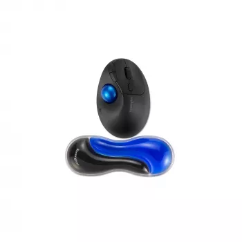 Kensington schlank Duo Gel Maus-/Trackball-Handgelenkauflage – Blau, Blau, Gel, Thermoplastisches Polyurethan (TPU), China, MIL-STD-810H Methode 504.3 Kontamination durch Flüssigkeiten, 192 mm, 72 mm