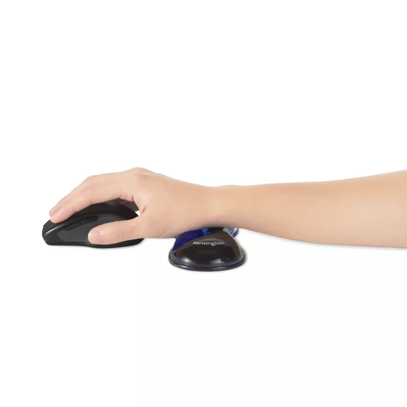 Kensington schlank Duo Gel Maus-/Trackball-Handgelenkauflage – Blau, Blau, Gel, Thermoplastisches Polyurethan (TPU), China, MIL-STD-810H Methode 504.3 Kontamination durch Flüssigkeiten, 192 mm, 72 mm