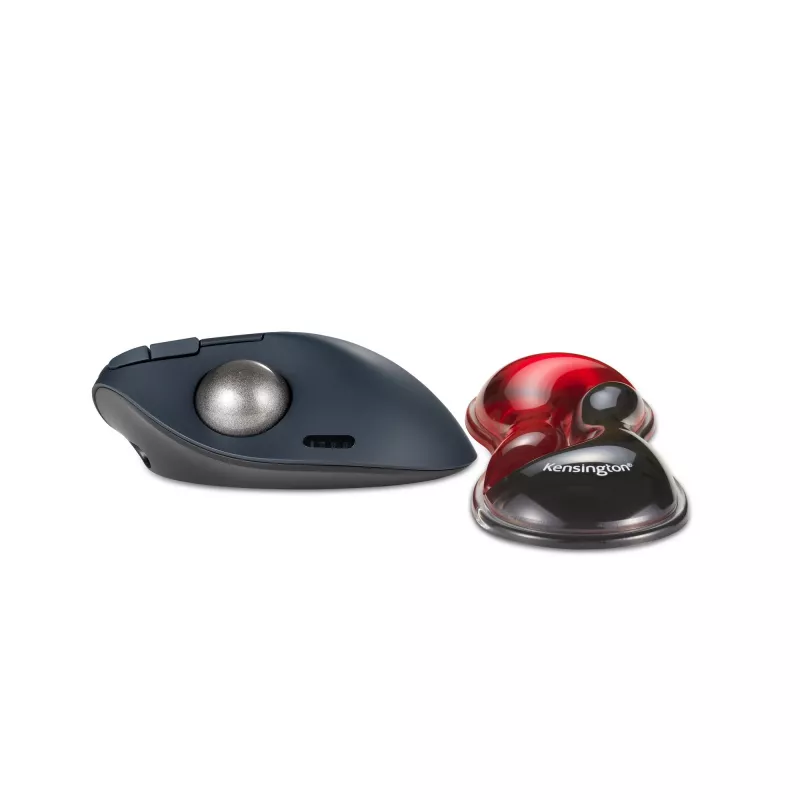 Kensington Slim Duo Gel Mouse/Trackball Wrist Rest - Rot, Rot, Gel, Thermoplastisches Polyurethan (TPU), China, MIL-STD-810H Methode 504.3 Kontamination durch Flüssigkeiten, 192 mm, 72 mm