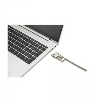 Kensington schlank NanoSaver 2.0 EQ Kombinations-Laptopschloss, 1,8 m, Kensington, Zahlenschloss, Edelstahl, Zinkstahl, Silber