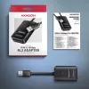 SSD-Gehäuse AXAGON ADM2-AM USB-A 10 Gbit/s für einzelne M.2 NVMe/SATA-Laufwerk, USB 3.2 Gen 2, 10 cm Kabel, schwarz