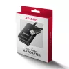 SSD-Gehäuse AXAGON ADM2-AM USB-A 10 Gbit/s für einzelne M.2 NVMe/SATA-Laufwerk, USB 3.2 Gen 2, 10 cm Kabel, schwarz